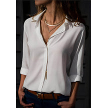 Camisa Clássica de Chiffon Verona