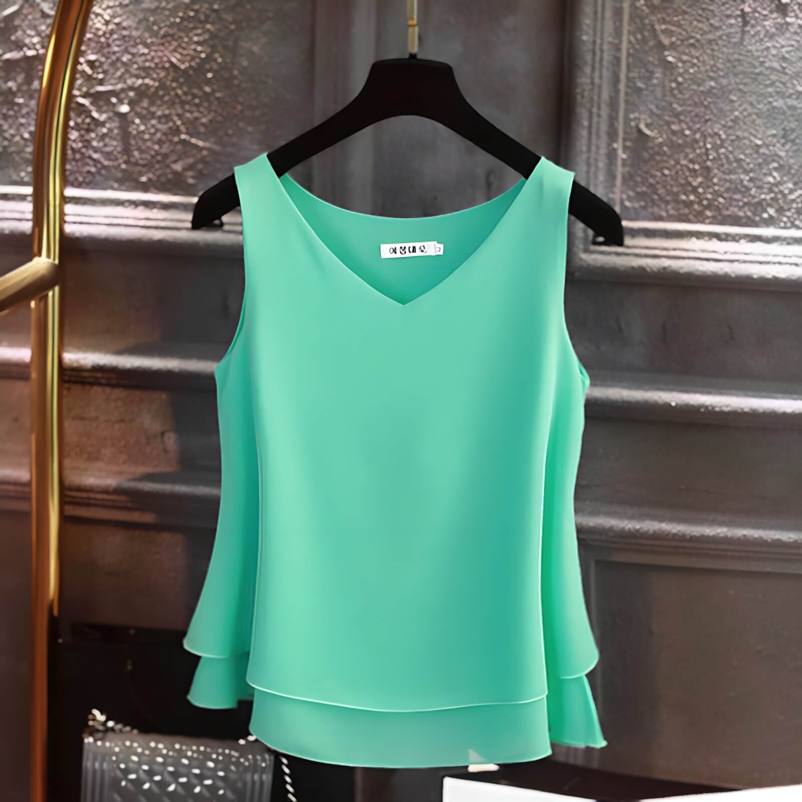 Blusa Regata de Chiffon Himere