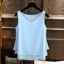 Blusa Regata de Chiffon Himere