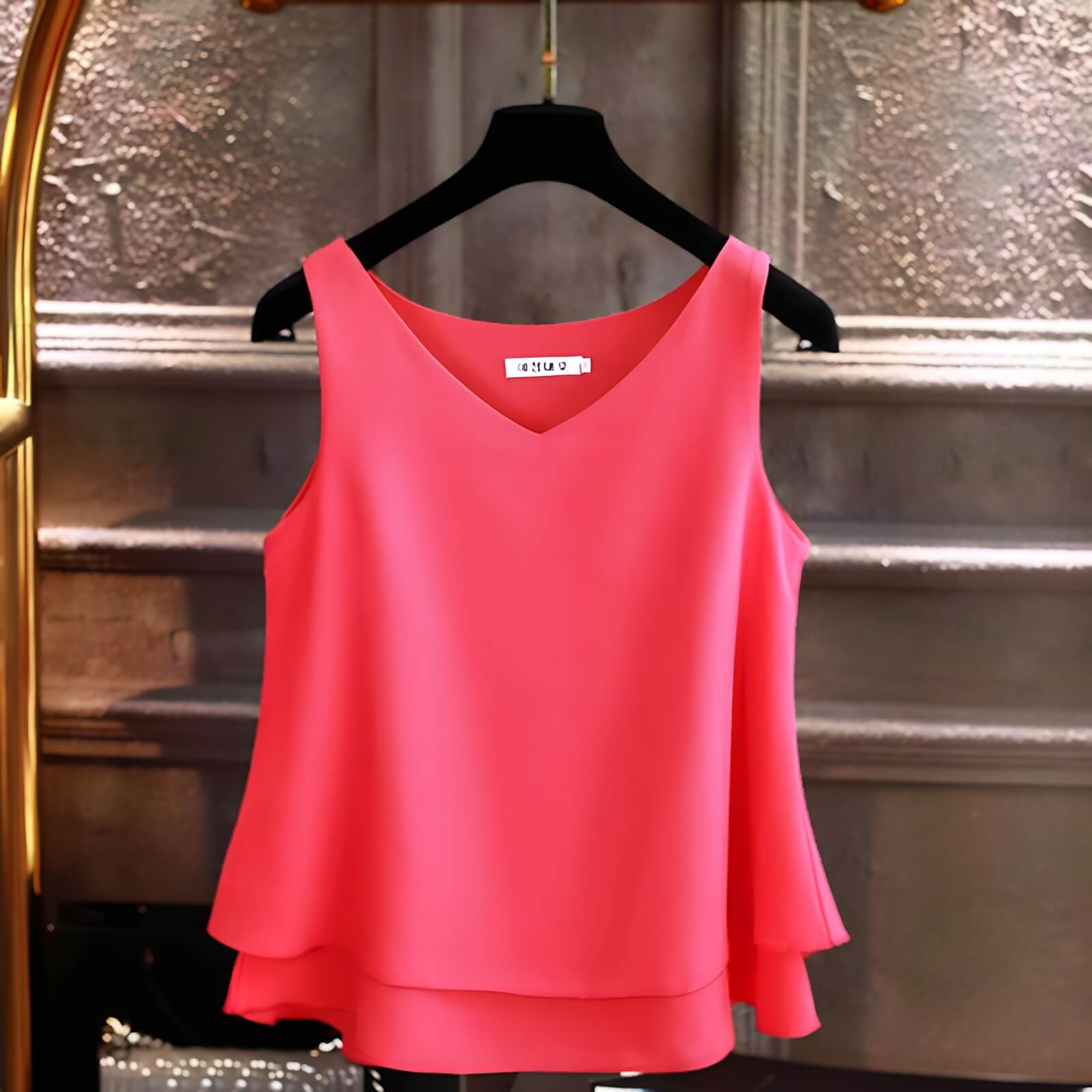 Blusa Regata de Chiffon Himere